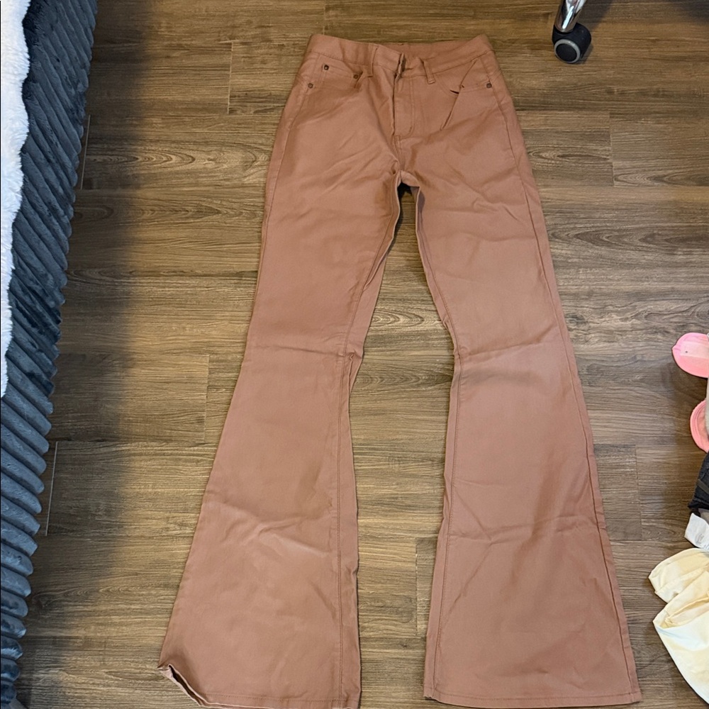 Flared Brown Pants